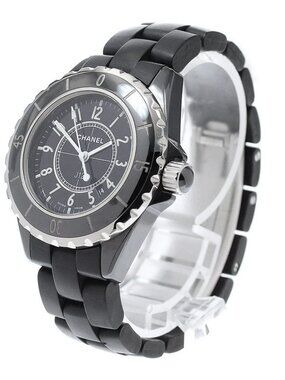 CHANEL J12 H0681 Black ceramic date black Dial Quartz Ladies Watch_970942